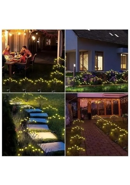 Solar LED Ateşböceği Bahçe Işıkları 2 Adet