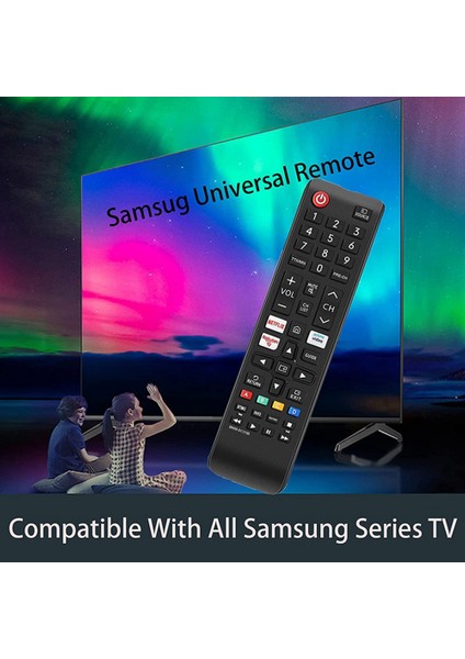 Netflix ile Samsung Uzaktan Kumanda Için Evrensel, Samsung Smart Tv Için Prime Video Rakute Tv Düğmesi LCD LED 4K Hdr Tümü (Yurt Dışından) fiyatları