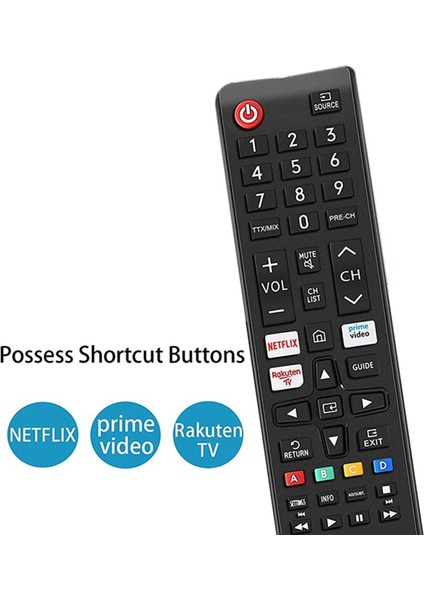 Netflix ile Samsung Uzaktan Kumanda Için Evrensel, Samsung Smart Tv Için Prime Video Rakute Tv Düğmesi LCD LED 4K Hdr Tümü (Yurt Dışından) fırsatları