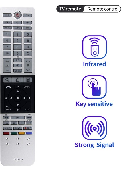 Toshiba 4K Ultra Hd Tv Hd Smart Tv Için Ct 90430 Uzaktan Kumandayı Değiştirin (Yurt Dışından) fırsatları