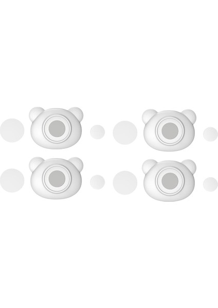 Manyetik Uzaktan Kumanda Tutucu Duvara Montaj Tutucu, Tv Uzaktan Kumandası Tutucu Deliksiz Telefon Şarj Organizatör Depolama 4 Adet (Yurt Dışından)