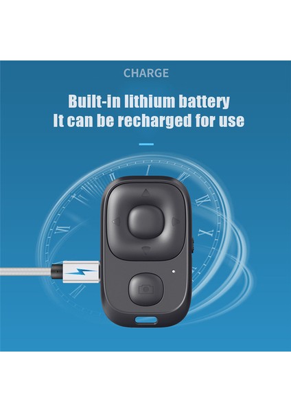 Şarj Edilebilir Kablosuz Bluetooth Denetleyici Zamanlayıcı Uzaktan Kumanda Kamera Telefon Selfie'si Için Çubuk Deklanşör (Yurt Dışından) fırsatları