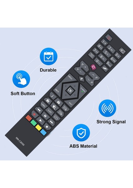 RM-C3090 Jvc LT-24VH42J LT-24VH30K LT-24VH43J LT-24VF47JH LT-32V48JH LT-32VH42J Akıllı Tv Için Uzaktan Kumandayı Değiştirin (Yurt Dışından) modelleri
