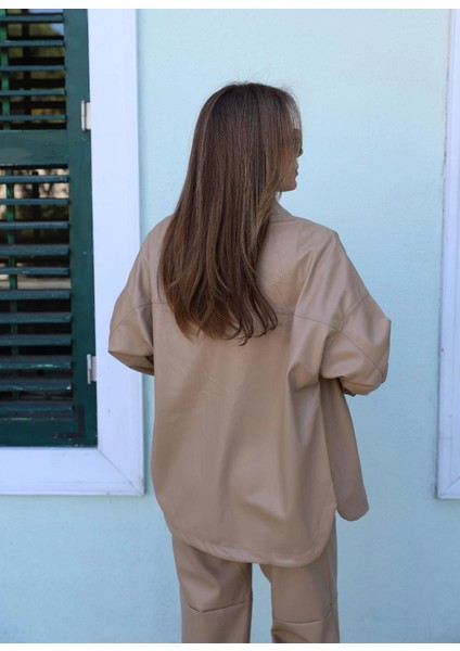 Bisküvi Rengi Deri Gömlek fiyatları