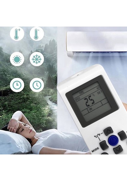 YKR-P/001E YKR-P/002E Ac Uzaktan Kumanda Aux Klima Alt Için Değiştirin YKR-P/001E YKR-P/002E (Yurt Dışından) modelleri