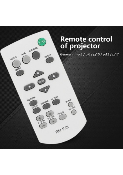 Evrensel Rm-Pj8 Projektör Yedek Uzaktan Kumanda Sony RM-PJ5/PJ6/PJ10/PJ12/PJ1 Kablosuz Uzaktan Kumanda (Yurt Dışından) fiyatları