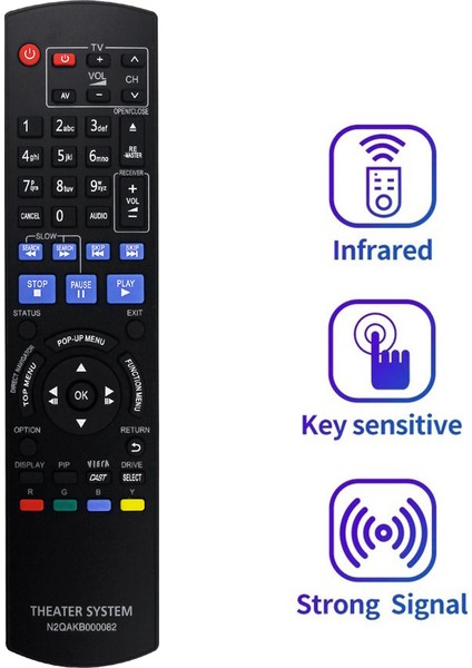 Panasonic Blu-Ray Disk Oynatıcı DMP-BD65 DMP-BD45 Için N2QAKB000082 Uzaktan Kumandayı Değiştirin (Yurt Dışından) fiyatları