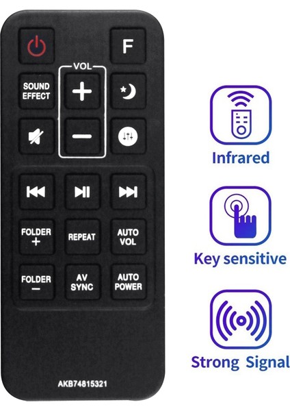 Lg Sound SH5B SJ5Y SPJ5B-W SJ4Y SPJ4B-W Için AKB74815321 Uzaktan Kumandayı Değiştirin (Yurt Dışından) fiyatları