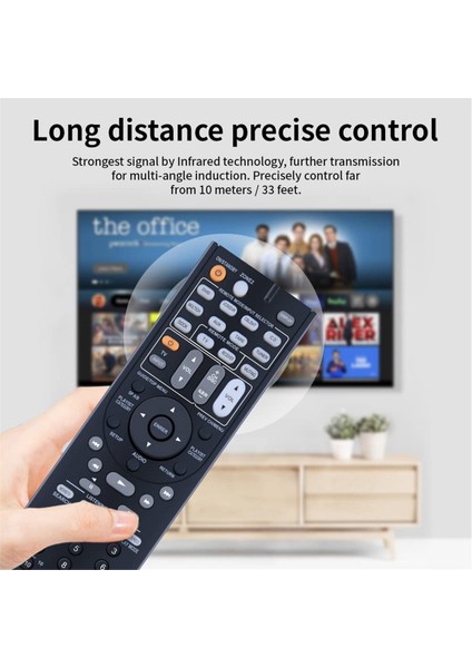 RC-709M Uzaktan Kumanda Onkyo Av Alıcısı RC-737M RC-765M TX-SR507 TX-SR606 TX-SR607 TS-XR606 TX-SR606S Için Yedek (Yurt Dışından) indirimleri