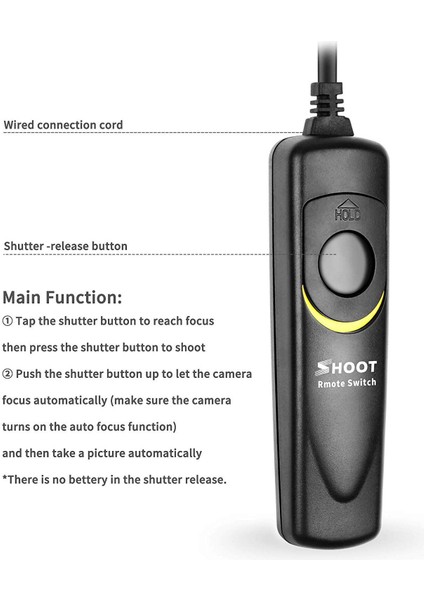 Shoot Mc-Dc2 Uzaktan Deklanşör Nikon Kablolu Deklanşör Tetikleyici Nikon D90 D600 D3200 D3300 D5000 D5100 D5200 D5300 D7000 Dijital Slr Kameralar (Yurt Dışından) indirimleri