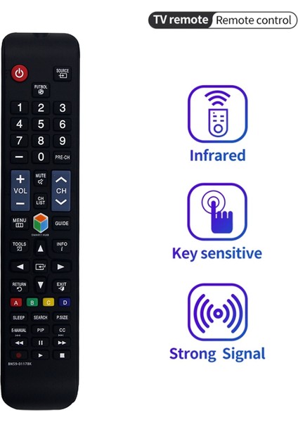 BN59-01178K Uzaktan Kumanda Samsung Tv UN32H4303AH UN55ES6100 UN40FH5303F UN48H4203 UN32H4303AH UN55H6103AF Için Değiştirilir (Yurt Dışından) indirimleri