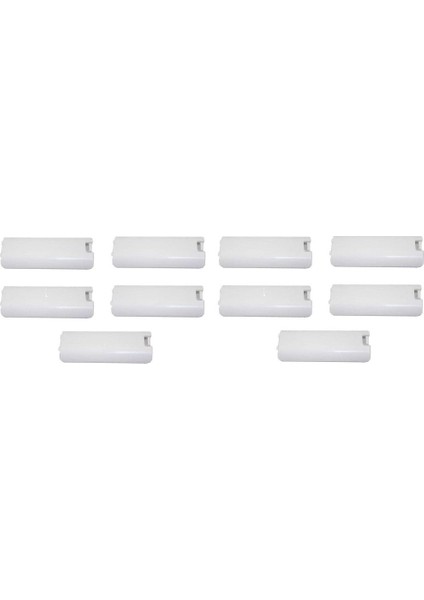 Nintendo Wii Kumanda Uzaktan Kumandası Için 10 Paket Beyaz Yedek Pil Kapağı (Yurt Dışından)