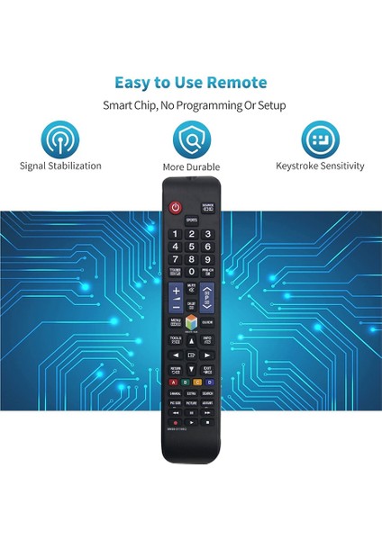 BN59-01198Q Samsung Akıllı Tv Için Uzaktan Kumandayı Değiştirin UE40JU6445K UE55JU6445K T32E390SX (Yurt Dışından) modelleri