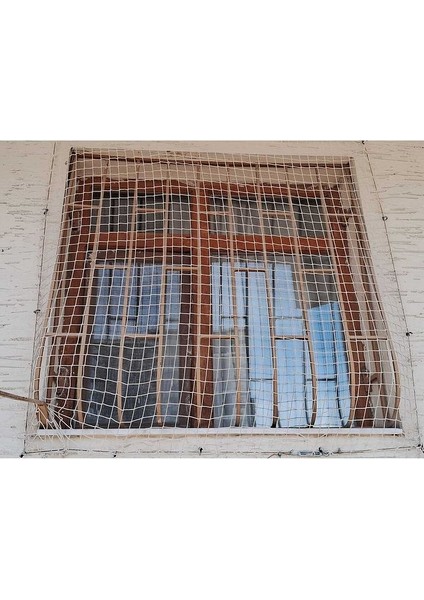 3mm Çocuk Güvenlik Ağı Balkon Filesi 3 x 7 Metre Kalın Kedi Filesi Göz 4 cm