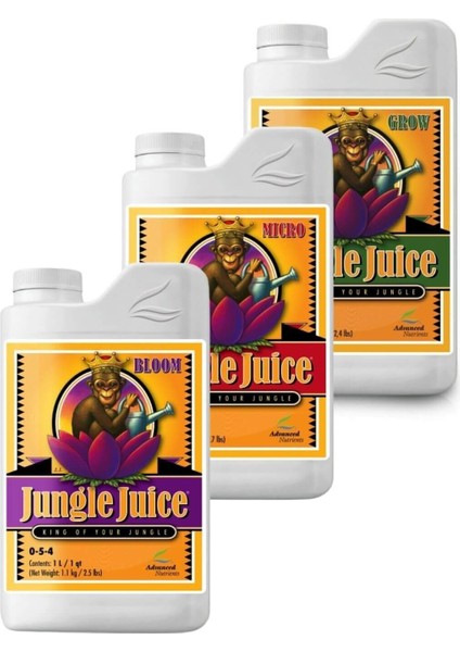 Jungle Juice Grow Bloom Micro 1 Litre Bitki Besini