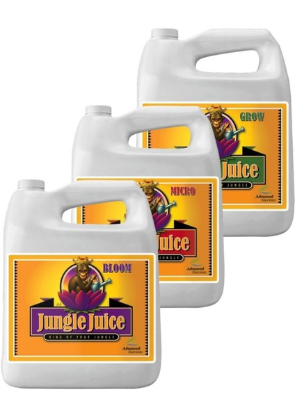 Jungle Juice Grow Bloom Micro 4 Litre Bitki Besini