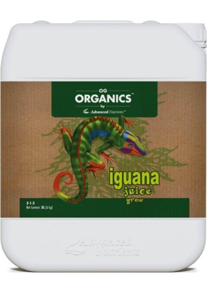 Og Organics Iguana Juice Grow 5 Litre Bitki Besini