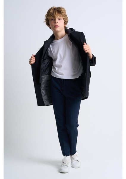 Alexandergardı Çıkarılabilir Kapüşonlu Düğme Detaylı Astarlı Çocuk Kaban fiyatları