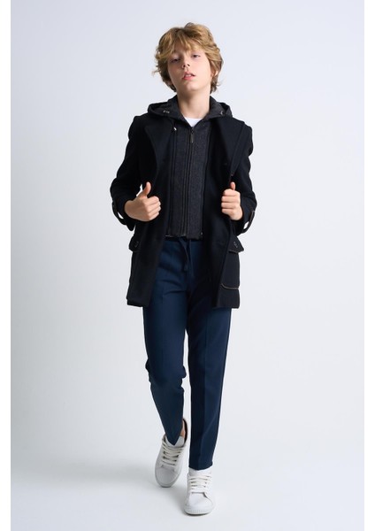 Alexandergardı Çıkarılabilir Kapüşonlu Düğme Detaylı Astarlı Çocuk Kaban modelleri