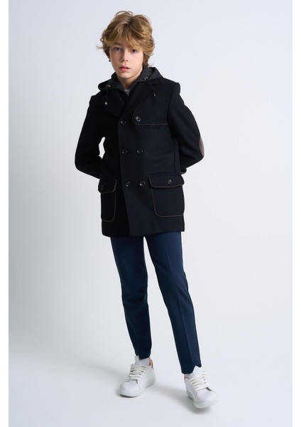 Alexandergardı Çıkarılabilir Kapüşonlu Düğme Detaylı Astarlı Çocuk Kaban indirimleri