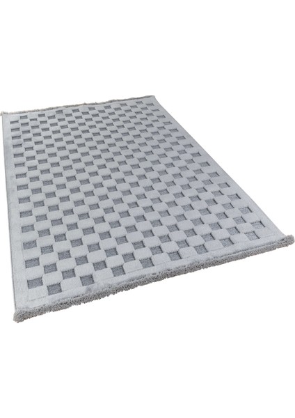 Halı Orion 4213 Gri Yumuşak Dokulu Iskandinav Desenli Makine Halısı