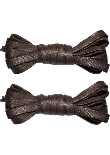 100 cm Kahverengi Yassı Mumlu Ayakkabı Bağcığı