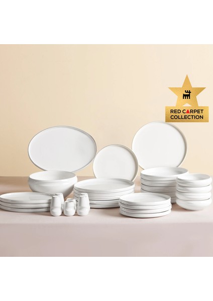 Red Carpet Collection Streamline Sunset Platin 59 Parça 12 Kişilik Yemek Takımı