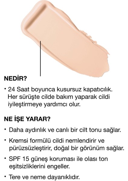 Even Better™ Doğal Bitişli Fondöten SPF 15 - Renk: CN 02 Breeze 30ml | C Vitamini