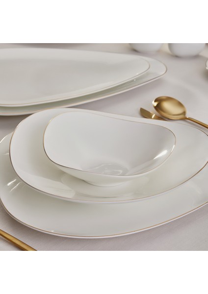 Red Carpet Collection Fine Pearl Tristan 62 Parça 12 Kişilik Yemek Takımı Gold