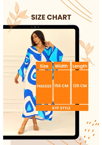 Kadın Mavi Desenli Sırtı Göz Baskılı Cepli Oversize Uzun Gömlek Elbise indirimleri