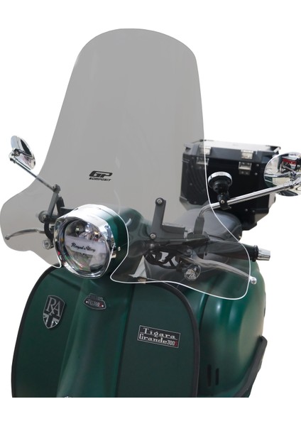 Royal Alloy Tigara Grande 125 / 150 / 300 2020-2024 Uyumlu Ön Cam Füme 57 cm fiyatları