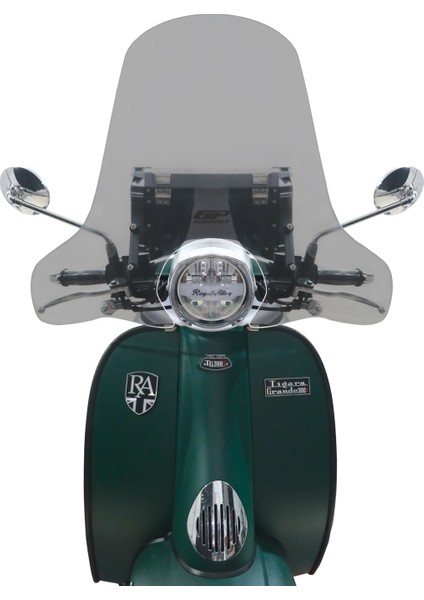 Royal Alloy Tigara Grande 125 / 150 / 300 2020-2024 Uyumlu Ön Cam Füme 57 cm modelleri
