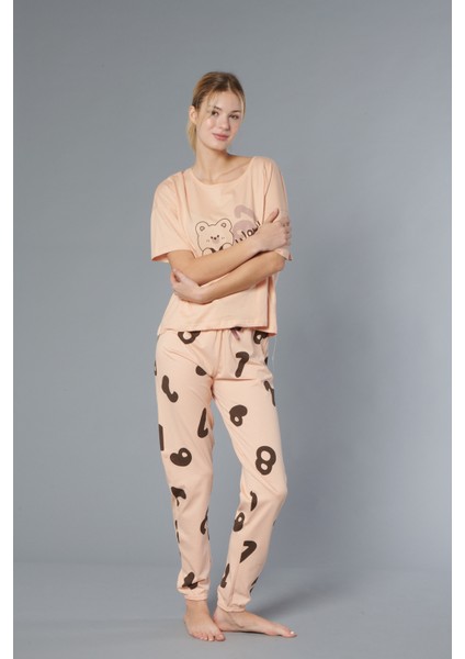 Pamuk Kadın Pijama Takımı - Oversize 4 Mevsim [2025- Nos]