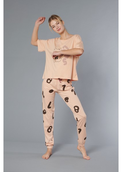 Pamuk Kadın Pijama Takımı - Oversize 4 Mevsim [2025- Nos]