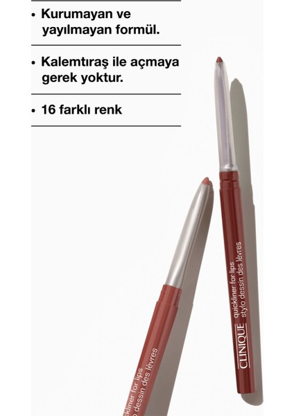 Quickliner For Lips Dudak Kalemi - Renk: Intense Café 0.3g | Uzun Süre Kalıcı indirimleri