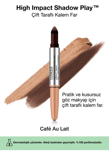 High Impact Shadow Play Çift Taraflı Kalem Far - Café Au Lait 4ml