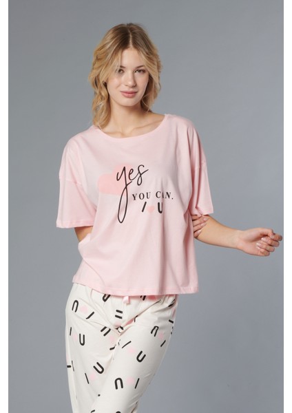 Pamuk Kadın Pijama Takımı - Oversize 4 Mevsim [2025- Nos]