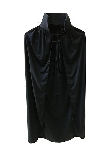 Siyah Yakalı Pelerin - Vampir Pelerin - Dracula Pelerin 90 cm