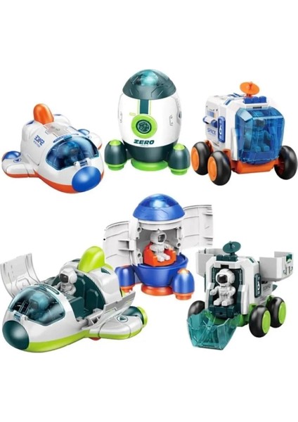 Oyuncak Uzay Istasyon Seti Uzay Roketi Uzay Mekiği Uzay Arabası Astronot