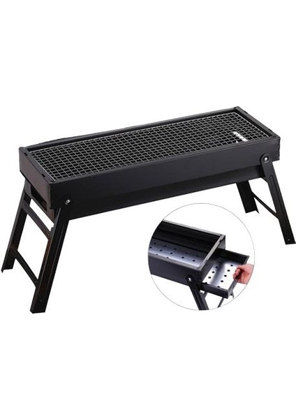 Çekmece Barbekü Kömür Izgara Taşınabilir Dış Mekan Kamp Soba Tencere (Yurt Dışından)