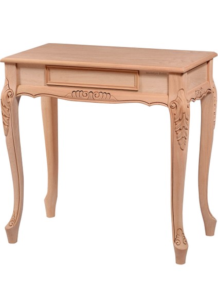 Elmadağ 80 Lik Lükens Oymalı Dresuar Cilasız Ham Ahşap