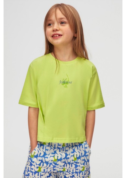 Nk Kız Çocuk Grass Tshirt 4-8 Yaş Yeşil