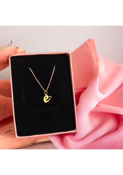 Minimal Kalpli Harf Kolye| 925 Ayar Gümüş