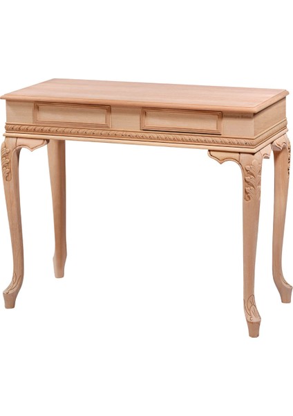 Pamukkale 120 Lik Lükens Oymalı Dresuar Cilasız Ham Ahşap