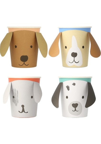 - Puppy Cups - Yavru Köpek Bardaklar - 8'li