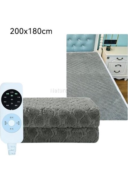 Uzun Yün Akıllı Çift Kontrol Elektrikli Battaniye 2x1.8m (Yurt Dışından)