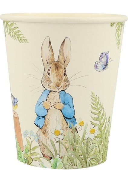 - Peter Rabbit In The Garden Cups - Peter Rabbit Bahçede Bardaklar - 8'li modelleri
