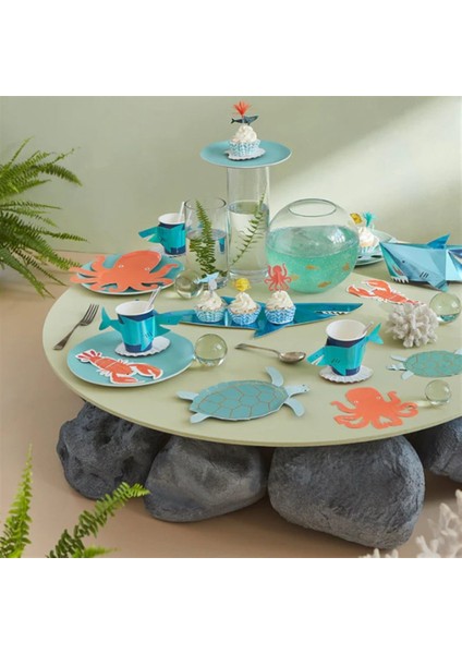 - Shark Cups - Köpekbalığı Bardaklar - 8'li