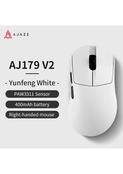 AJ179V2 3 Modlu 1000Hz 12.000 Dpı Manyetik Şarj Istasyonlu Paw 3311 Optik Sensör Gaming Mouse AJ179 V2