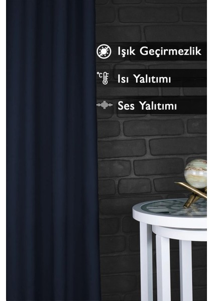Markahil Blackout Işık Geçirmez Fon Perde Pilesiz Ekstraforlu Karartma Güneşlik